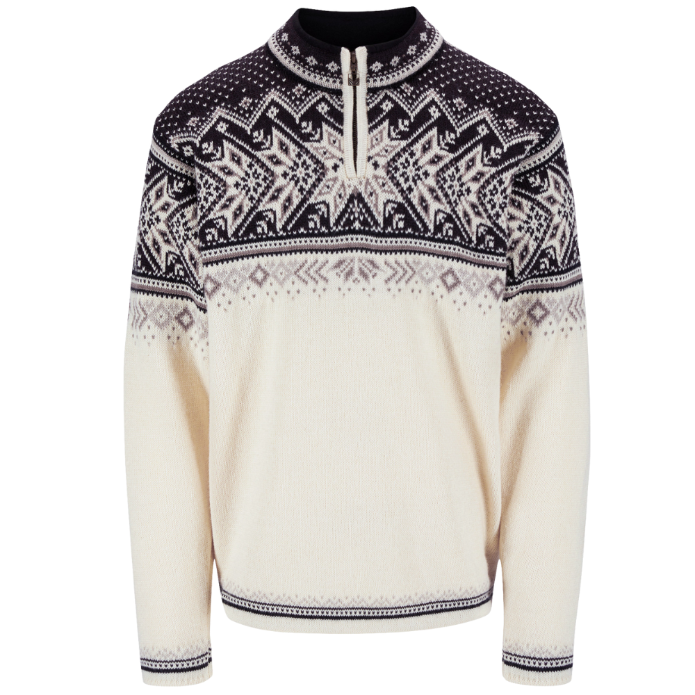 M's Vail Sweater Offwhite Coffee Sandstone