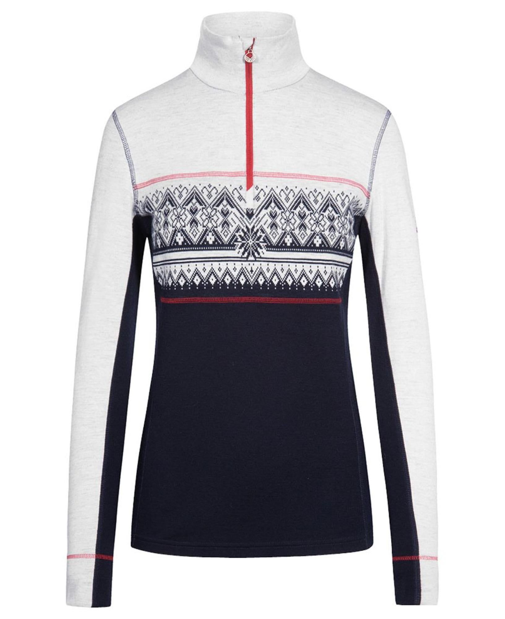 Moritz Fem Basic Sweater Navy White Raspberry