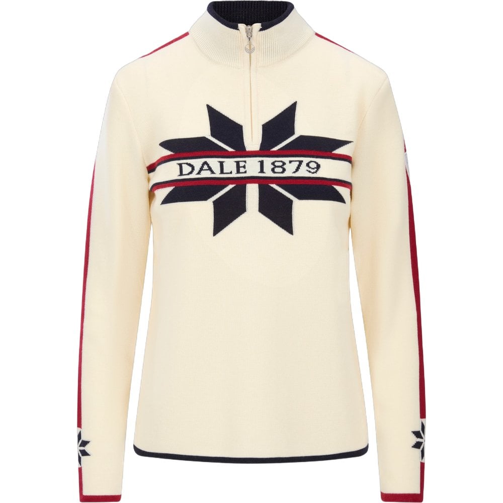 Nale Fem. Sweater Offwhite Navy Red Rose