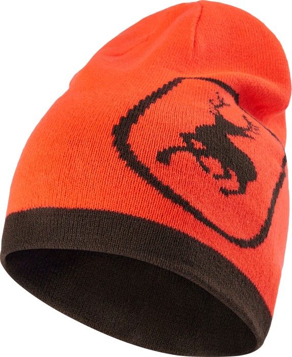 Cumberland Knitted Beanie Reversible Orange