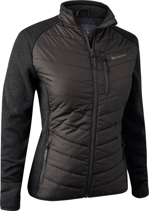 Lady Caroline Padded Jacket Brown Leaf
