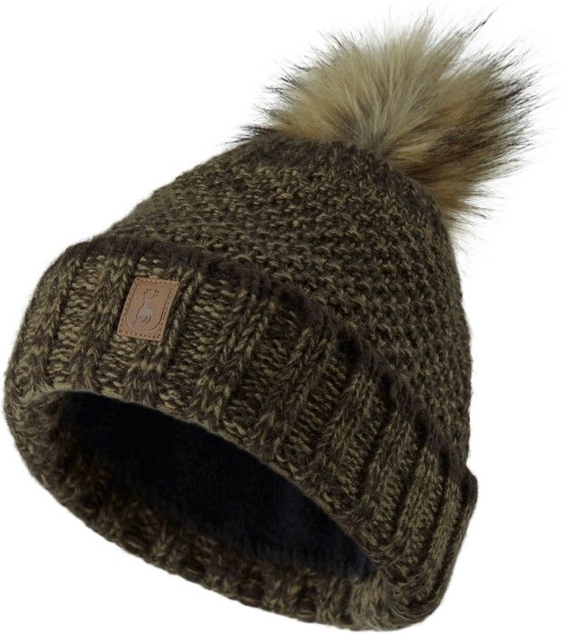Lady Knitted Hat Art Green