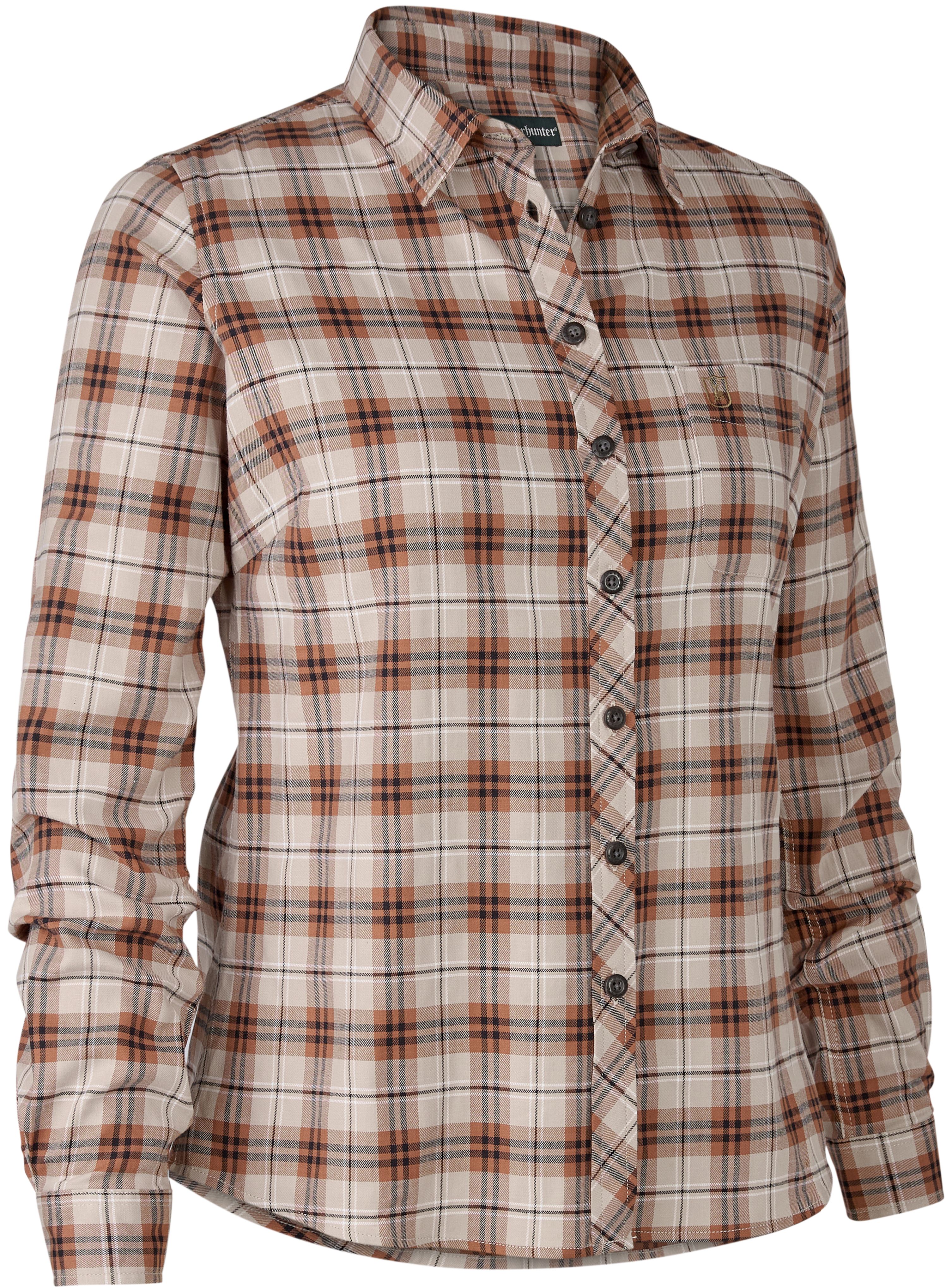 Lady Louisa Shirt Orange Check