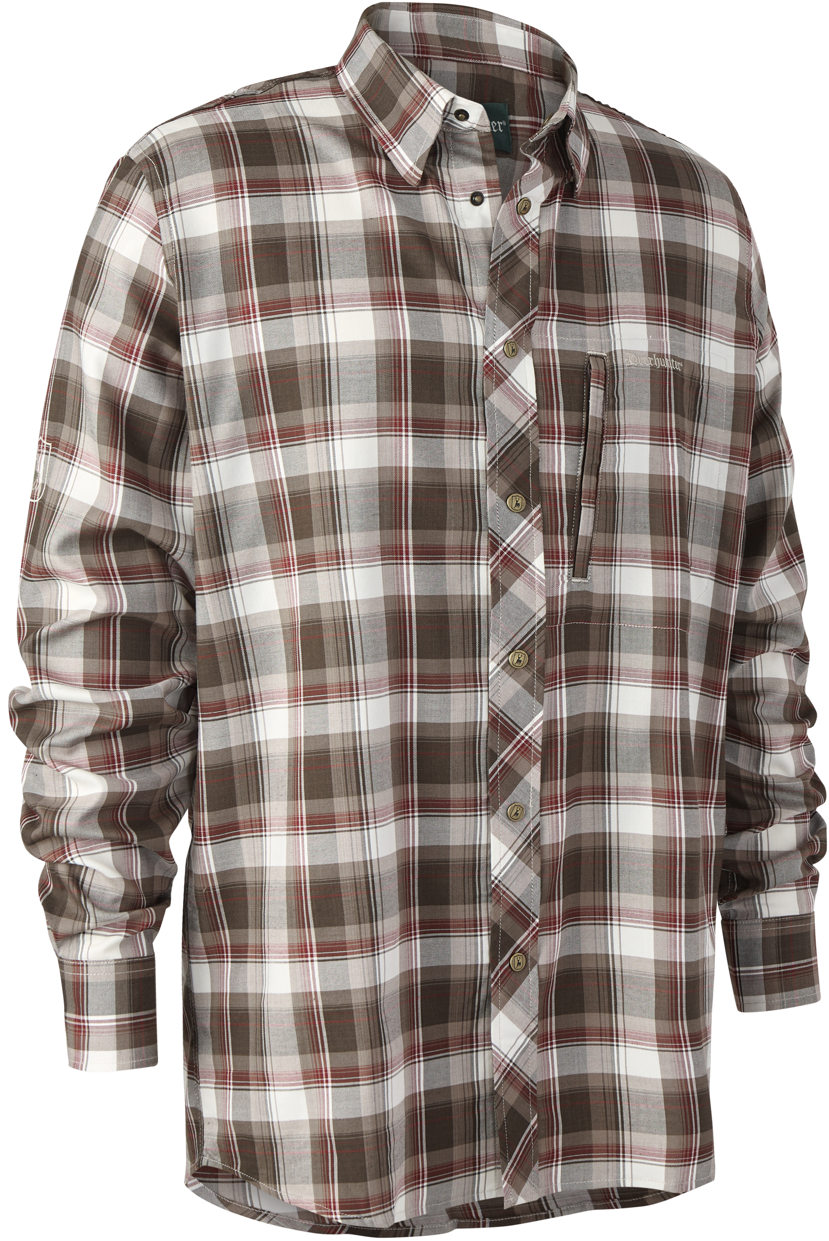 Silas Shirt Brown Check