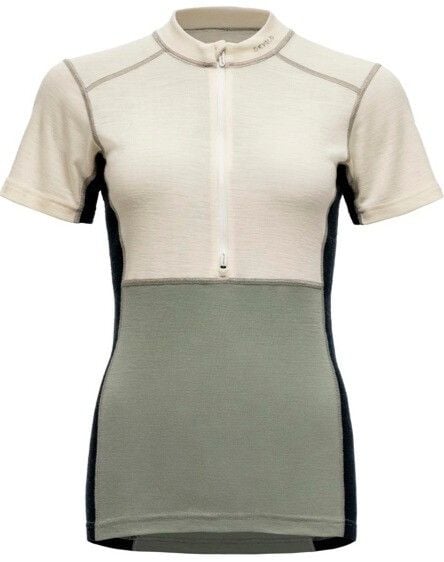 Lauparen Merino 190 Zip Tee Woman Raw White/Fog/Ink