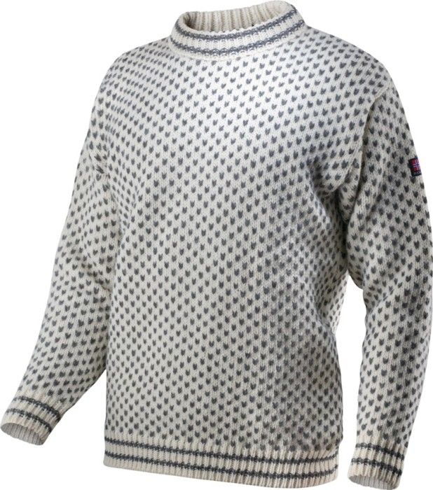 Nordsjø Sweater Crew Neck Offwhite/Anth.