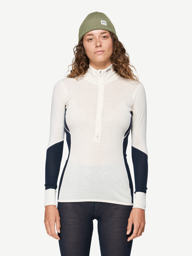 Wool Mesh 190 Zip Neck