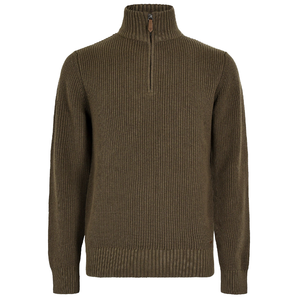 Portmarnock Men’S Fisherman Zip Neck Kelp