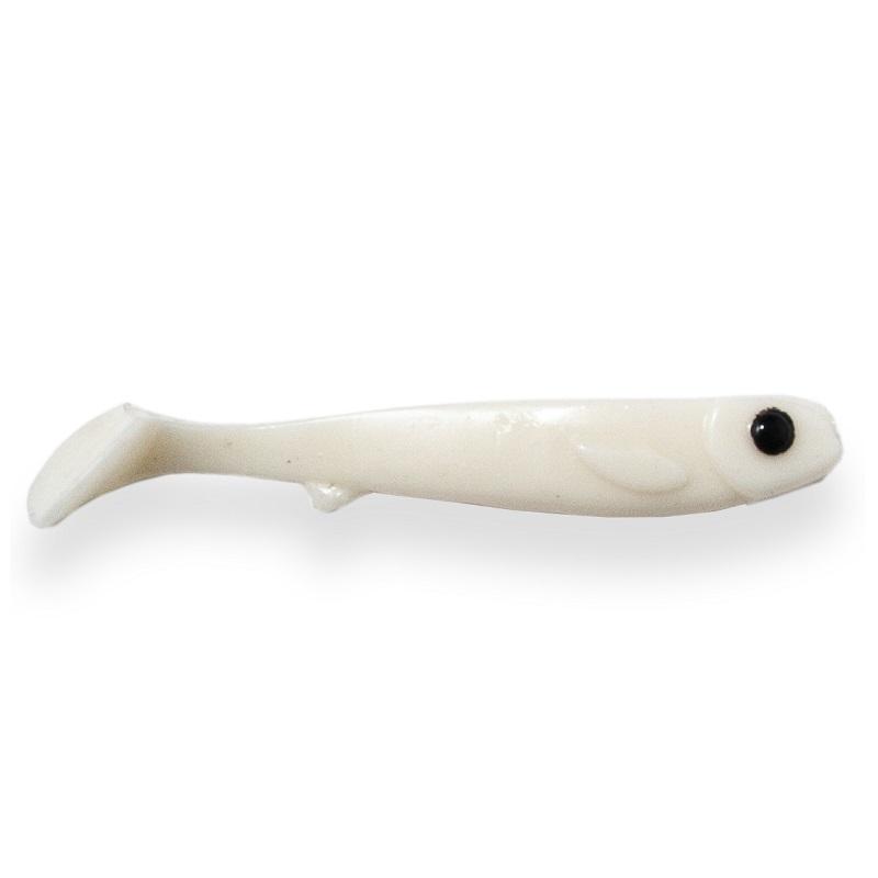 EJ Lures Flatnose Mini Solid White 9cm 7gr 10-pakning