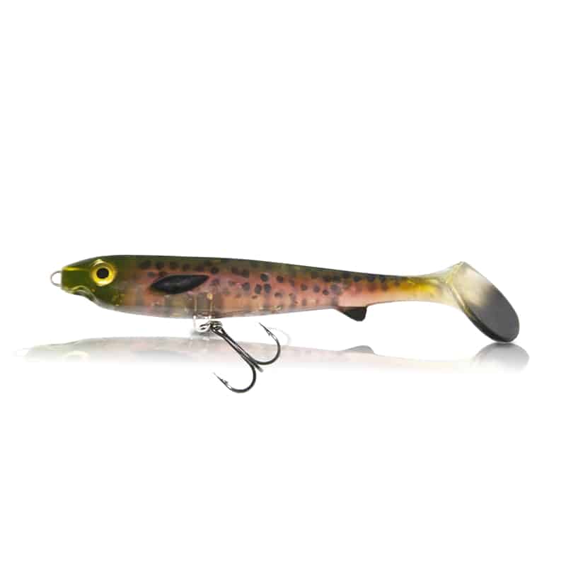 EJ Lures Flatnose Shad Jr Blood Moon With Stinger 15cm 2-pakning