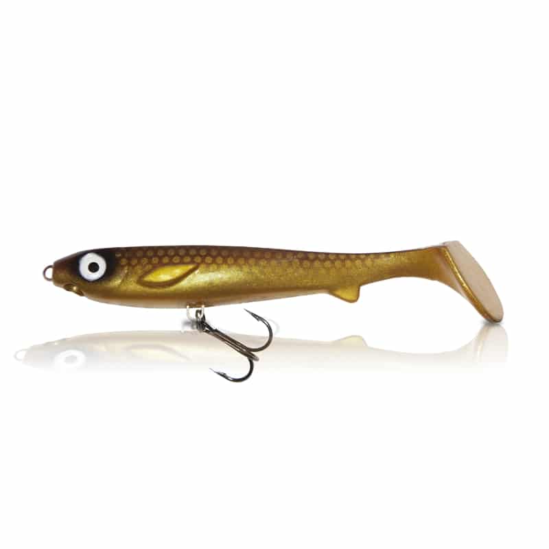 EJ Lures Flatnose Shad Jr Golddigger With Stinger 15cm 2-pakning