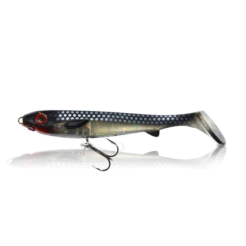 EJ Lures Flatnose Shad Jr New Moon With Stinger 15cm 2-pakning