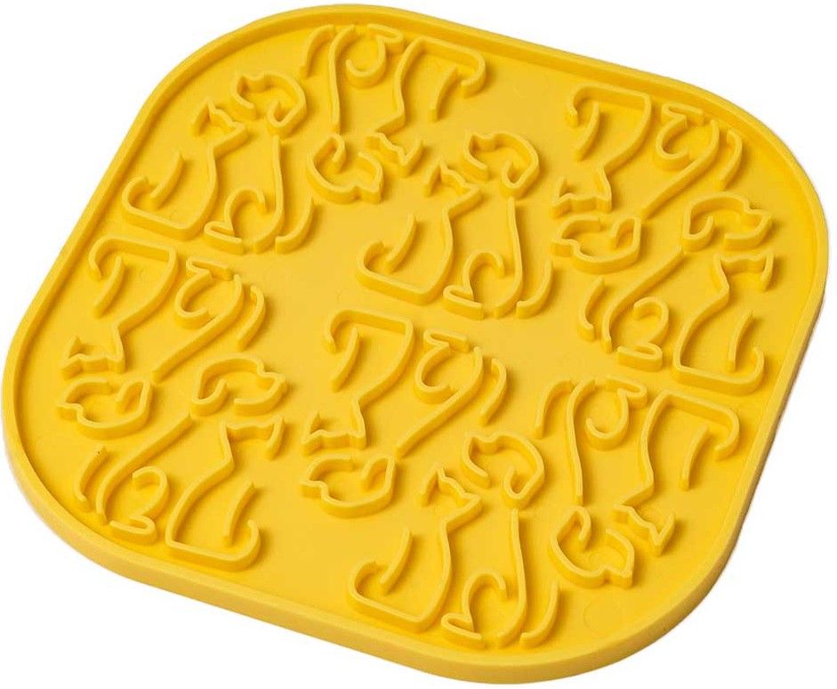 Lollipopp Slikkematte 19cm Gul