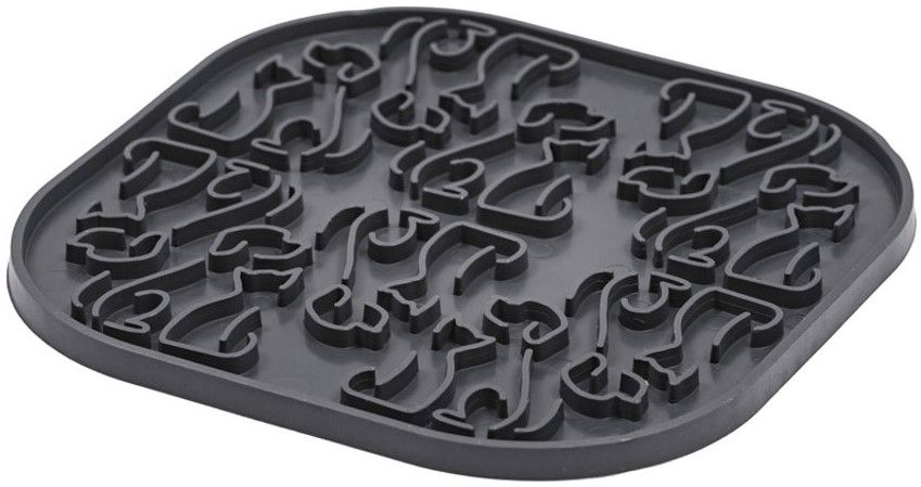 Lollipopp Slikkematte 19cm Lysegrå