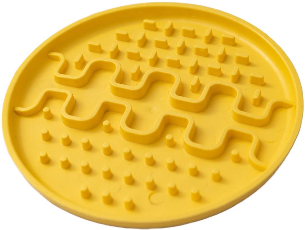 Lollipopp Slikkematte Mini 13cm Gul
