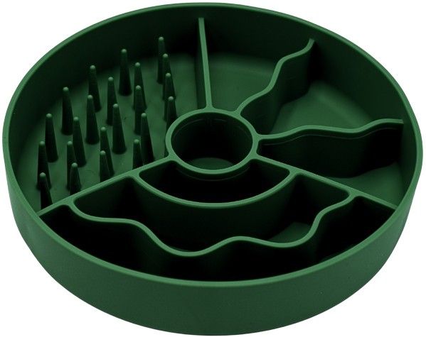 Slow wl Slowfeeder-skål 19 cm Mörkgrön