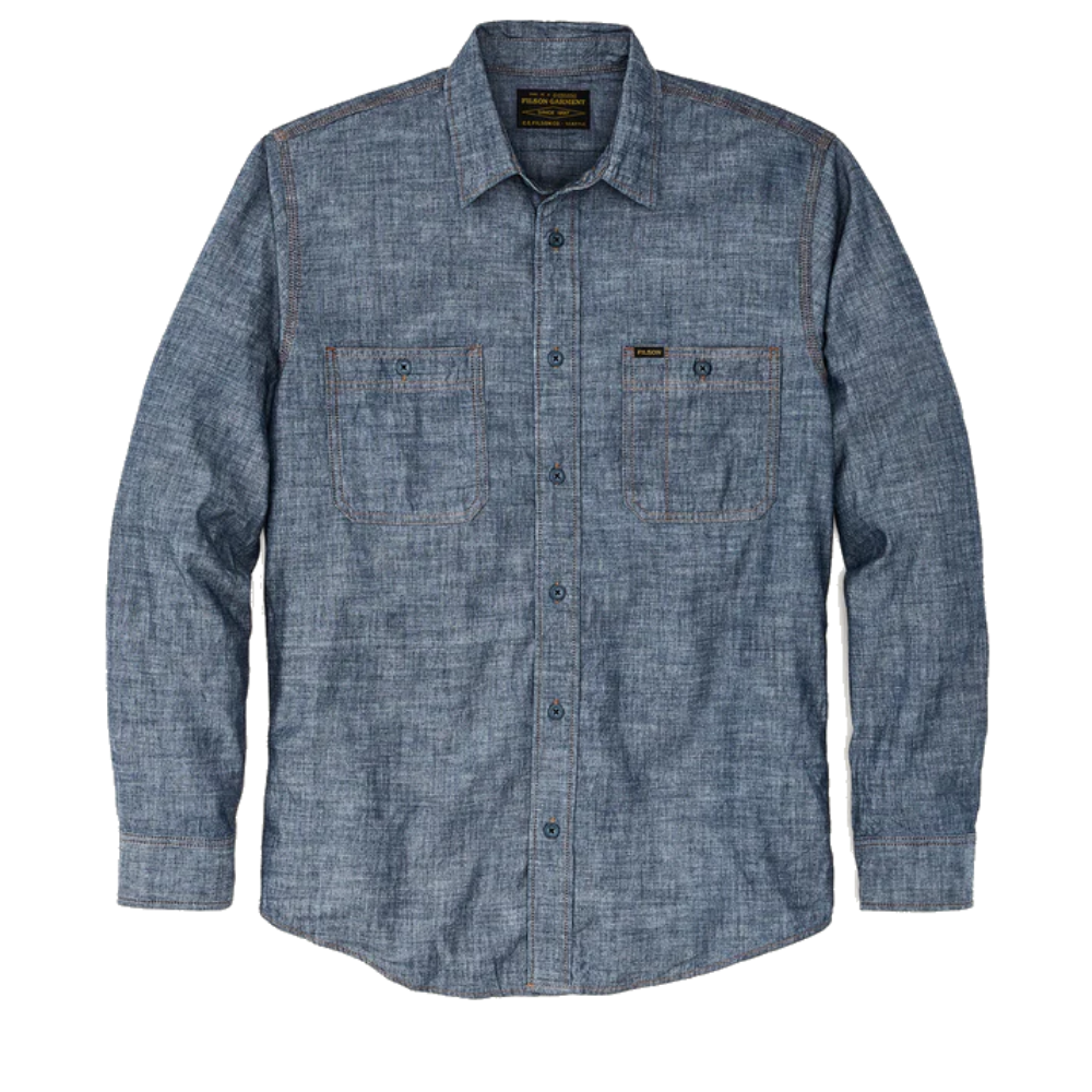 Chambray Cpo Shirt Rinsed Indigo Chambray