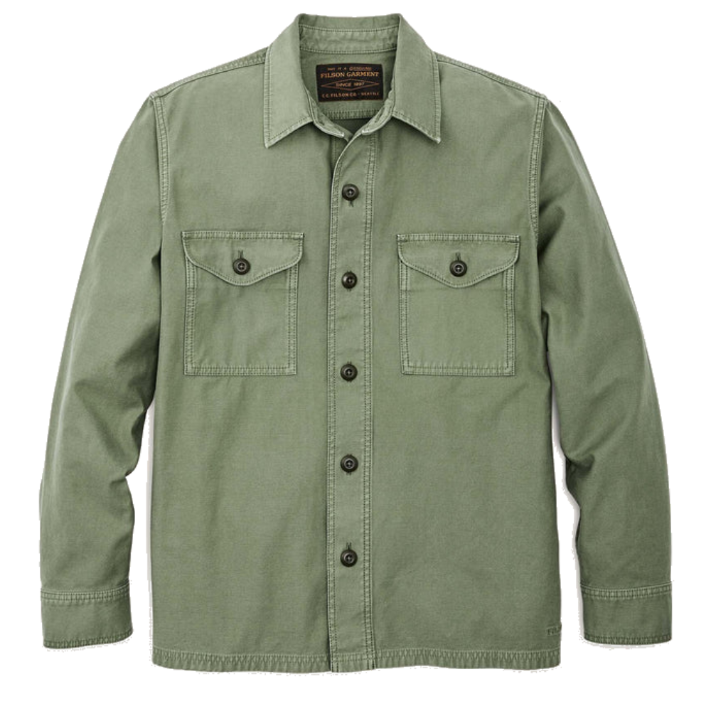 Field Jac-Shirt (Rever.Sateen) Washed Fatigue Green