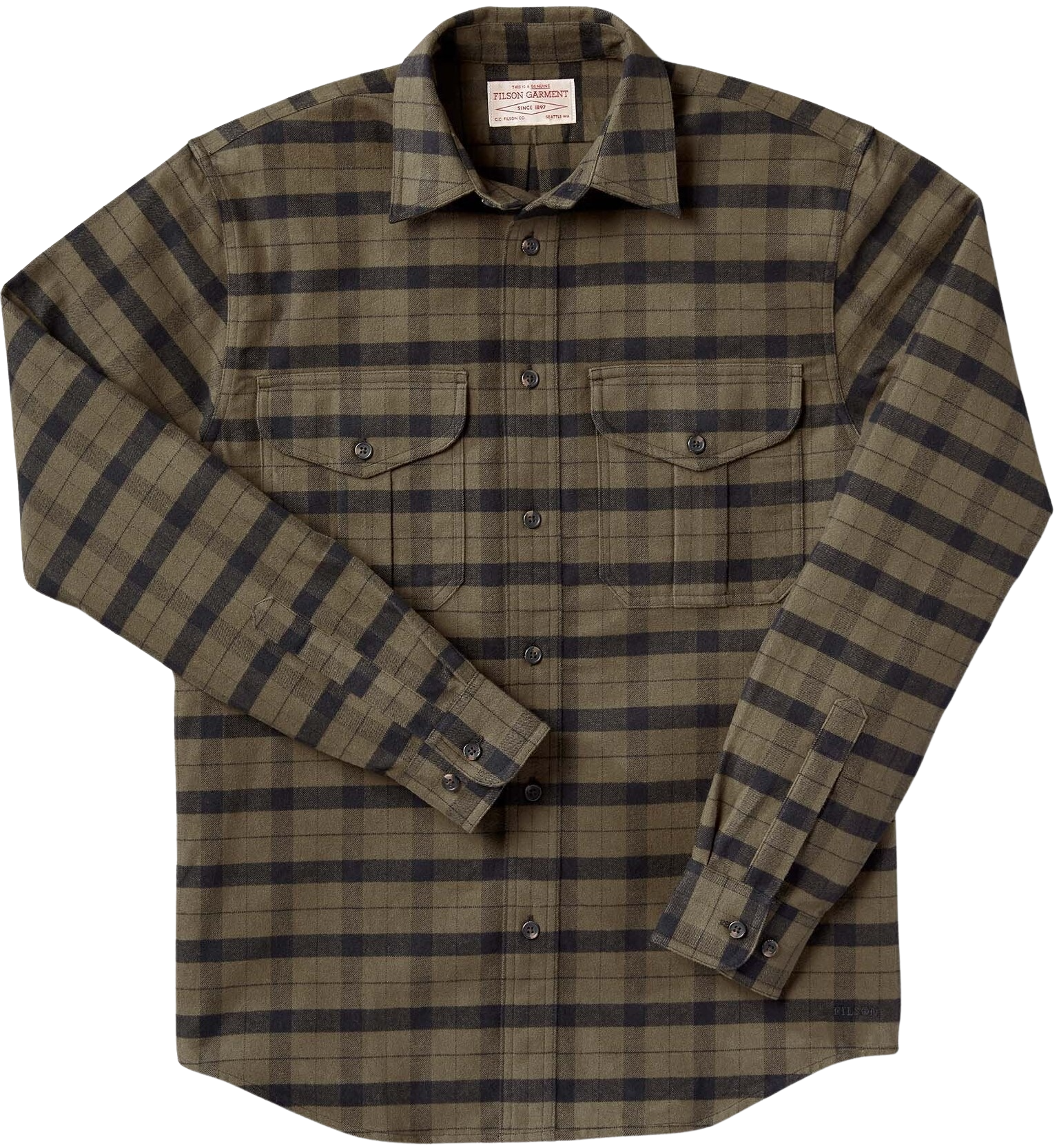 M's Alaskan Guide Shirt Otter Green Black Plaid