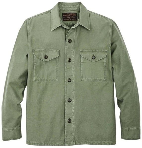 M's Field Jac-Shirt Washed Fatigue Green