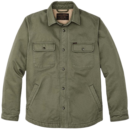 M's Fleece Lined Jacket-Shirt Service Green