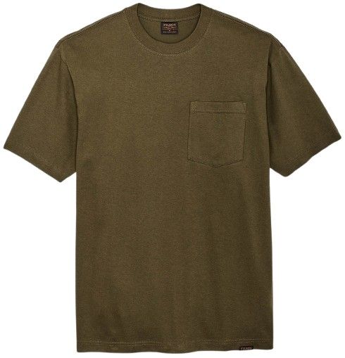 M's S/S Frontier Solid T-Shirt Dark Olive