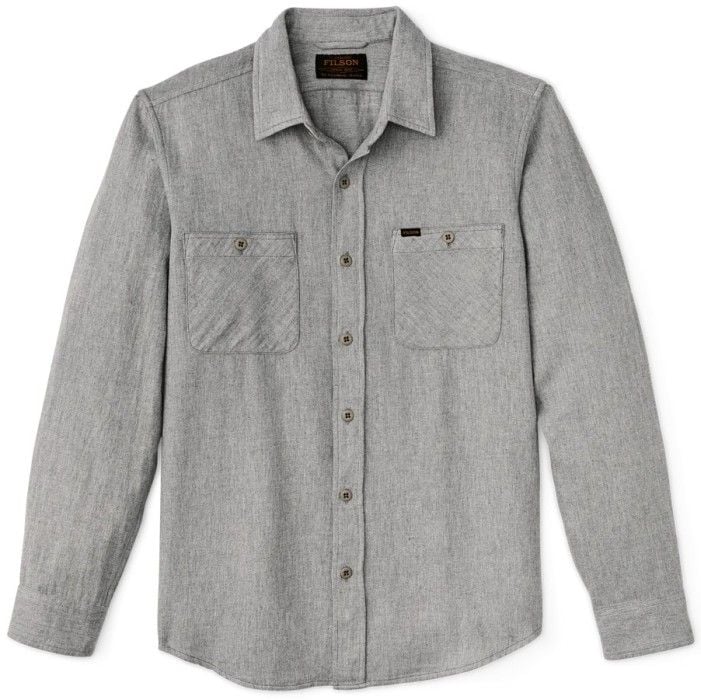 M's The Rangeland Flannel Shirt Light Heather Gray