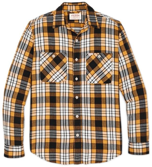 M's The Rangeland Flannel Shirt Yellow / Faded Black Plaid