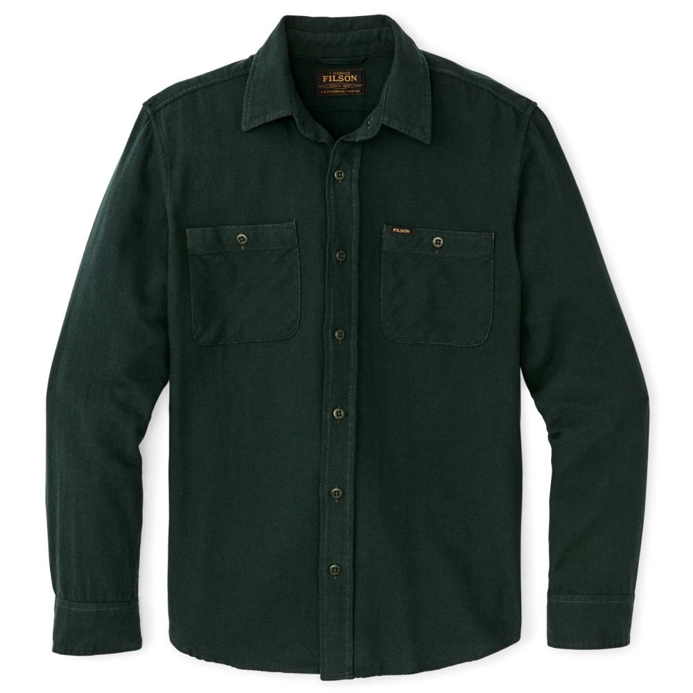 The Rangeland Flannel Shirt Forest Green