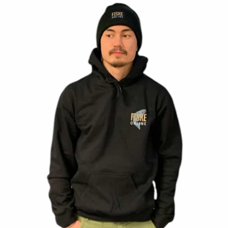 FiskeOnline Sportfishing Hoodie Size XXL Black