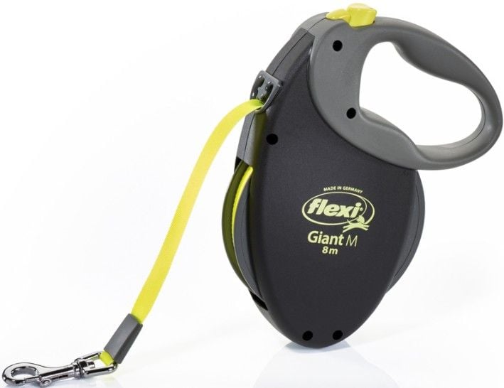 flexi NEON GIANT M: 8 m bånd svart/neon