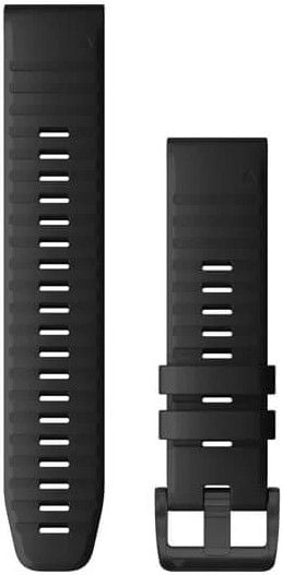 6 QuickFit 22mm Watch Band Black Silicone
