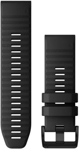6X QuickFit 26mm Watch Band Black Silicone