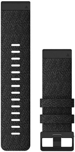 6X QuickFit 26mm Watch Band Heathered Black Nylon