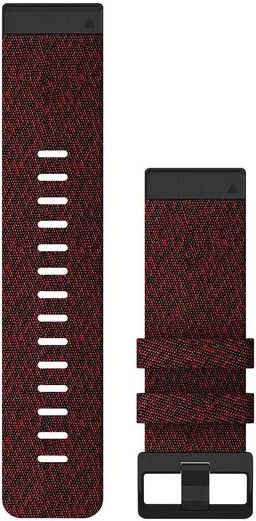 6X QuickFit 26mm Watch Band Heathered Red Nylon