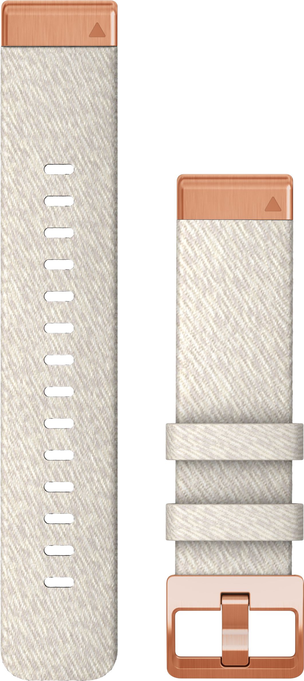 QuickFit 20 mm Cream Heathered Nylon Band Rosé