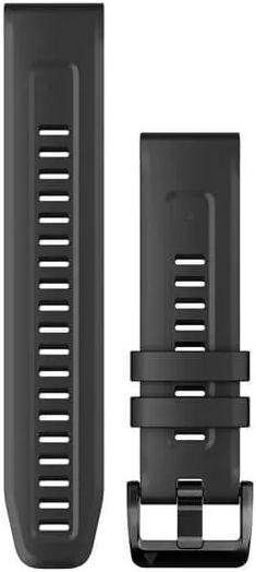 QuickFit 22 mm Black Silicone Band