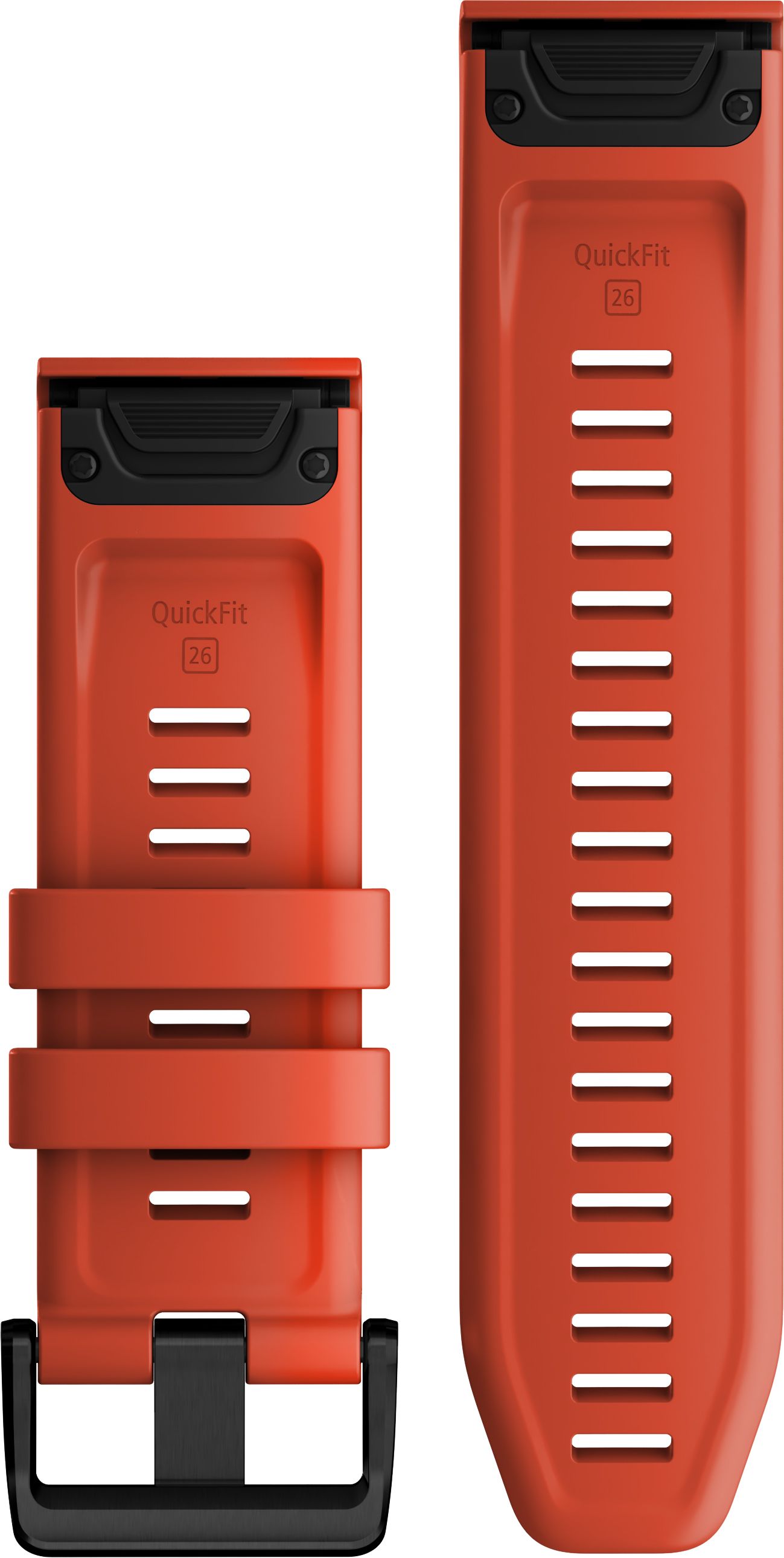 QuickFit 26 mm Flame Red Silicone Band