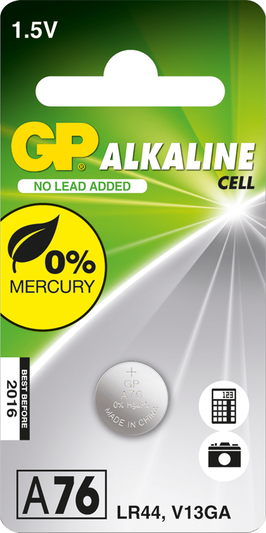 GP knappcell 1,5V LR44