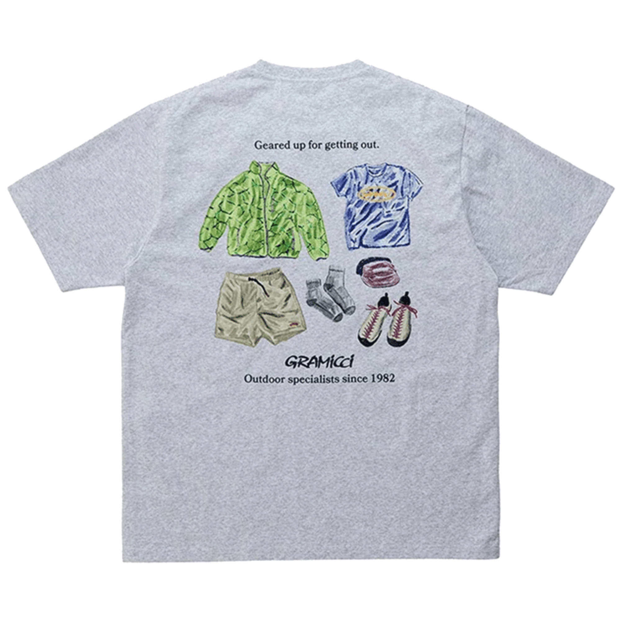 Geared Up Tee Grey Heather