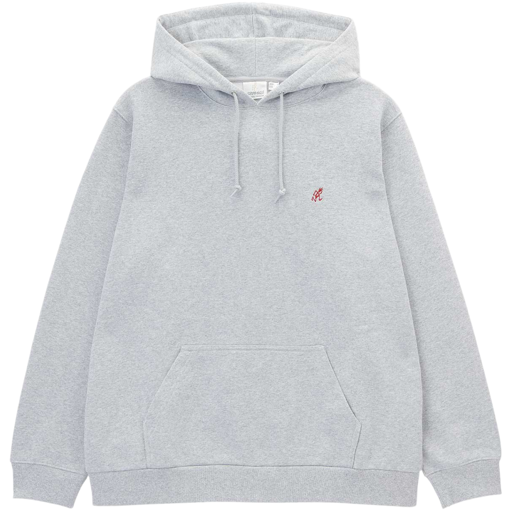 One Point Hooded Sweatshirt Heather Grey