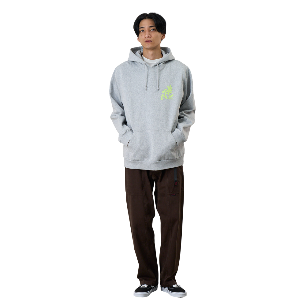 Running Man Hooded Sweatshirt Heather Grey