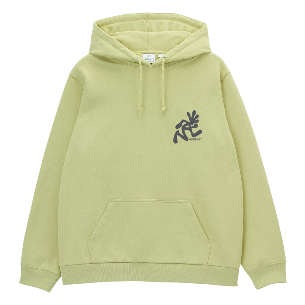Running Man Hooded Sweatshirt Lime