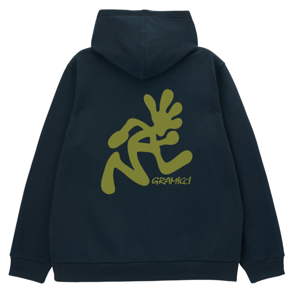 Running Man Hooded Sweatshirt Vintage Black