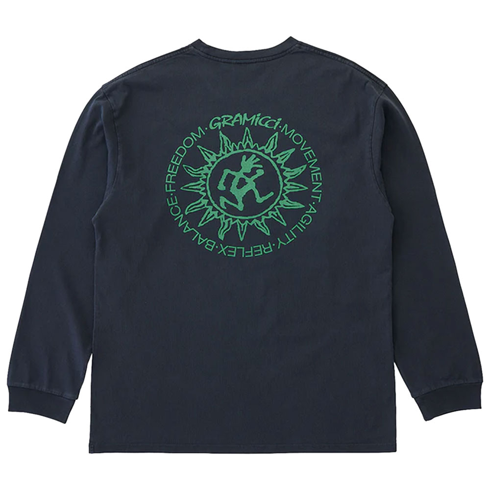 Sun Langermet T-skjorte Navy Pigment