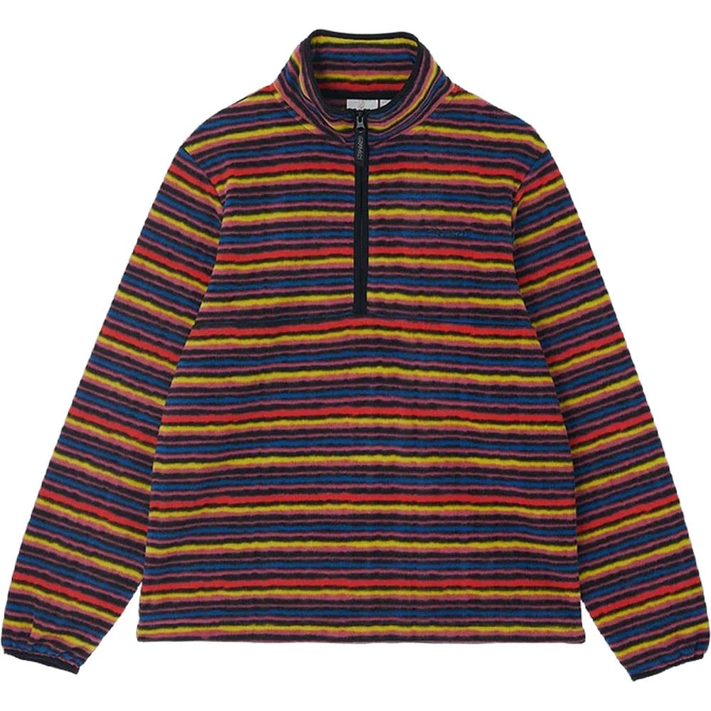 Thermal Fleece Pullover Multi-Stripe