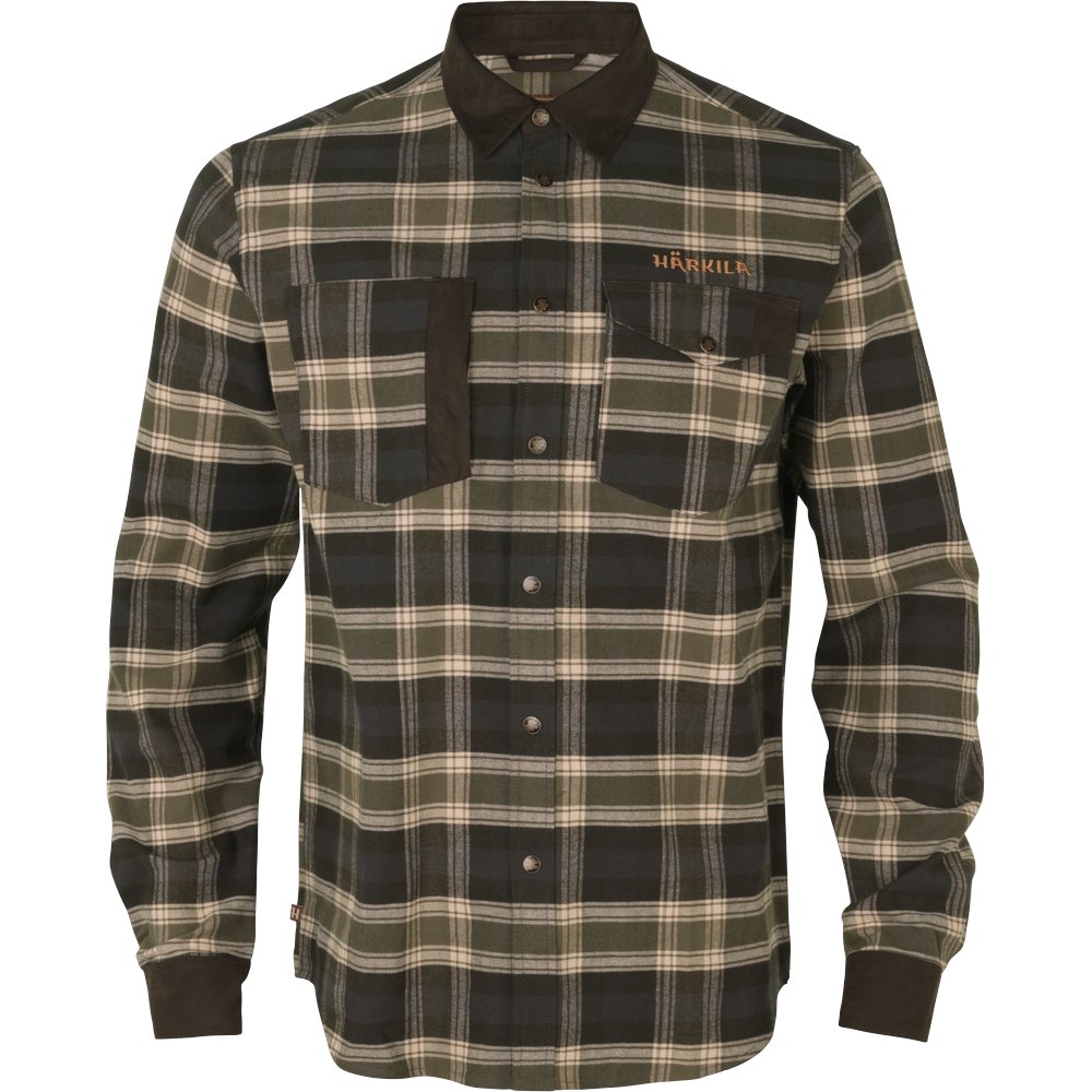 Aivak L/S Skjorta Autumn Orange Check