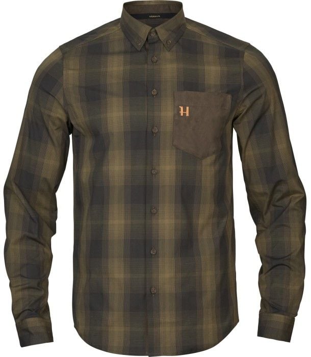 Akkan Shirt Willow Green/Shadow Brown