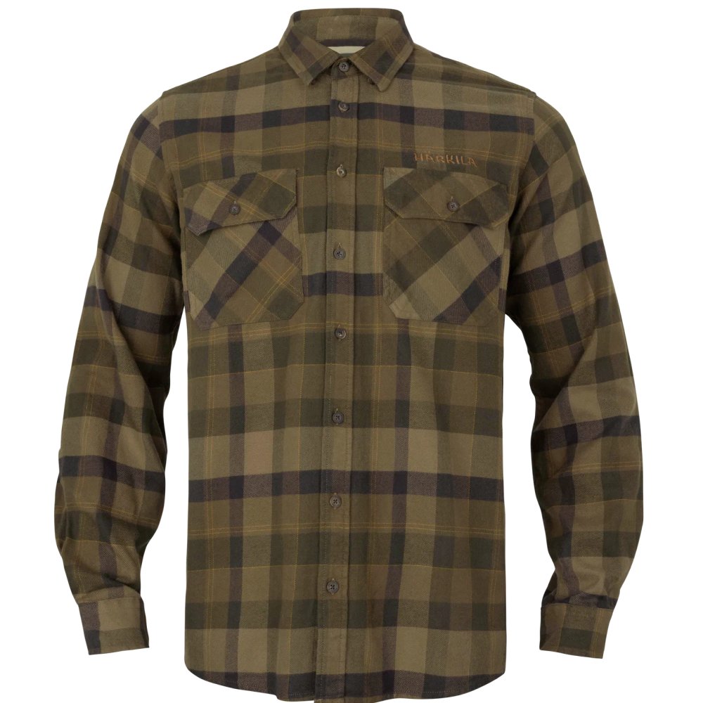 Asmund Langermet Skjorte Beech Green Check