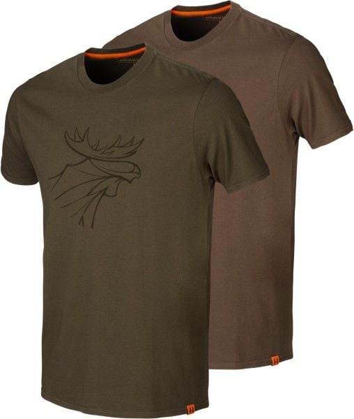 Graphic T-Shirt 2-Pack Willow Green/Slate Brown